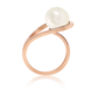 Rose Gold Vermeil Ring White Pearl Aurea, thumbnail 1 of 3