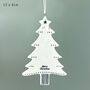Porcelain Merry Christmas Tree Hanger Ornament, thumbnail 1 of 4