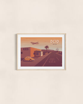 Dc10 Nightclub Ibiza Travel Poster Art Print, 2 of 8