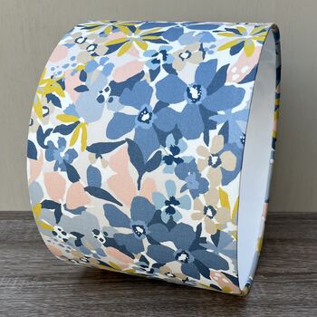 Clementine Denim Blue Floral Lampshades, 2 of 8