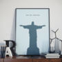 Rio De Janeiro Christ The Redeemer Landmark Print, thumbnail 4 of 4