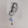 Blue Bird Delft Earrings, thumbnail 4 of 7