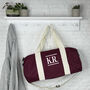 Personalised Mens Holdall Bag With Initials In Block, thumbnail 2 of 4