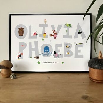 Children's Personalised Name Print, 5 of 12