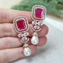 Statement Zircon Drop Earring, thumbnail 1 of 4