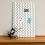 Grey Chevron Magnetic Noticeboard, thumbnail 3 of 5