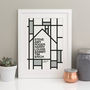 Personalised Mondrian Style Home Print, thumbnail 2 of 6