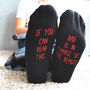 Hidden Message In Charge Of The Remote Socks, thumbnail 1 of 3