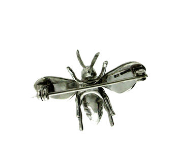 Sterling Silver Honey Bee Brooch, 4 of 6