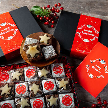 Christmas Indulgent Baileys And Mince Pie Brownies Gift, 4 of 4
