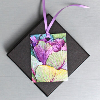 Gift Tags With Ornamental Cabbage Illustration, 3 of 4