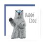 Cool Polar Bear Dad Greeting Card, thumbnail 2 of 7