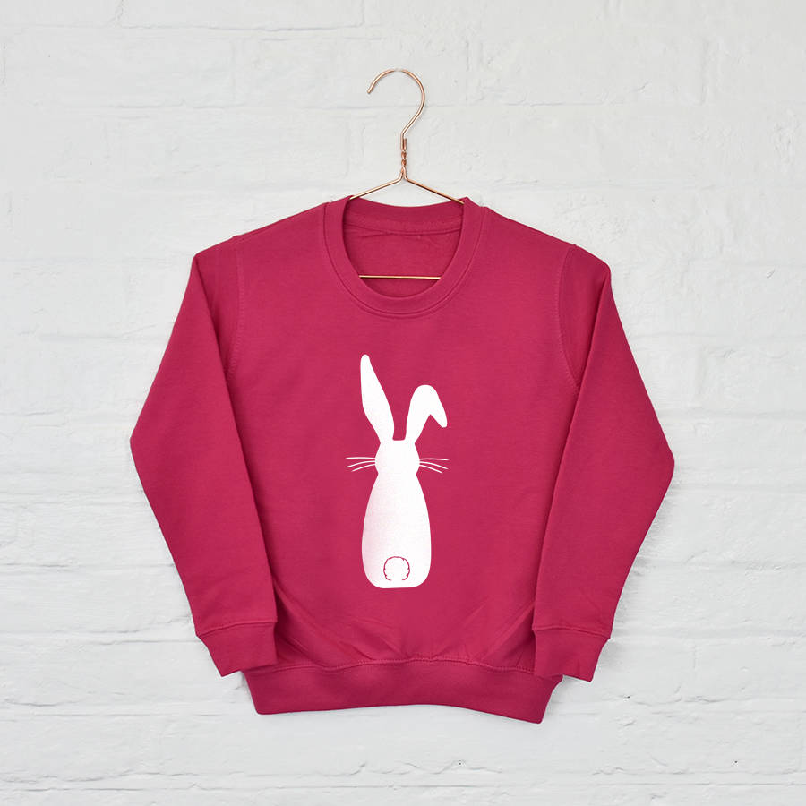 Easter Children's Bunny Rabbit Sweatshirt Jumper By Ellie Ellie