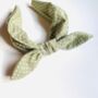 Green Spotty Hairband And Scrunchie Set, thumbnail 3 of 4