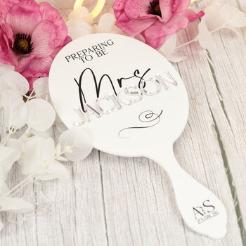 Bride To Be Bridal Prep Hand Held Mirror, 3 of 6