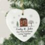 Personalised New Home Christmas Ceramic Heart Decoration, thumbnail 3 of 3