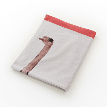 Ostrich Printed Velour 75x150cm Cotton Beach Towels, 2 of 2