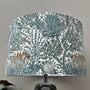 Wilderwood Teal Woodland Rabbits Drum Lampshades, thumbnail 3 of 9