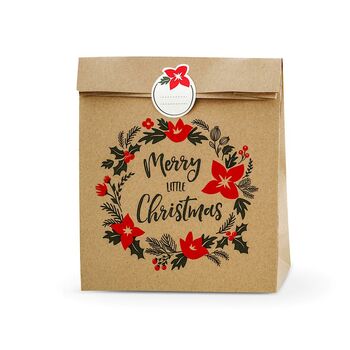 Merry Little Christmas Kraft Gift Bags, 4 of 4