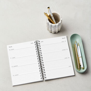 Personalised Hello 2025 Weekly Diary, 10 of 10