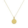Personalised 9ct Solid Gold Circle Pendant Necklace, thumbnail 2 of 5