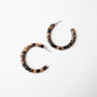 Karamell Slim Hoop Earrings, thumbnail 4 of 6