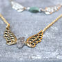 Angel Wing Birthstone Necklace, thumbnail 3 of 7
