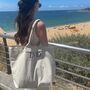 Personalised Canvas Large Tote Beach Shoulder Bag, thumbnail 2 of 7