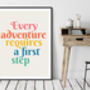 Adventure Quote Print, thumbnail 2 of 3