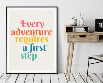 Adventure Quote Print, 2 of 3