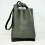 Two Way Handheld Or Crossbody Tote Leather Shoulder Bag Khaki Green, thumbnail 1 of 6