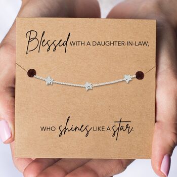 Daughter In Law Star Bracelet Gift, 3 of 4