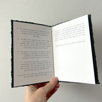 Beach Shell Wedding Vow Books With Wax Seal, 10 of 10