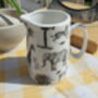 Cream Jug In Black Safari Design, thumbnail 2 of 8