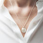 Talisman Coin And Baroque Pearl Necklace, thumbnail 6 of 8