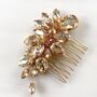 Gold Crystal Hair Comb, thumbnail 4 of 4