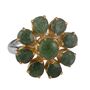 Green Onyx Gold Plated Statement Ring, thumbnail 2 of 4