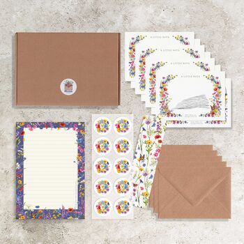 Wildflower Watercolour Stationery Gift Set, 2 of 6