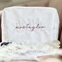 Personalised Embroidered Bride Pouch, thumbnail 1 of 7