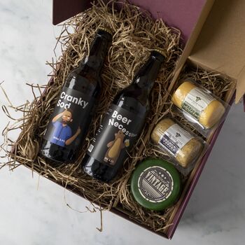 Comedy Craft Beer And Artisan Cheese Gift Hamper, 3 of 7