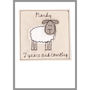 Personalised Sheep 7th Wedding Anniversary Card, thumbnail 2 of 12