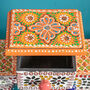 Three Drawer Orange Mosaic Wooden Spice Box, thumbnail 6 of 6