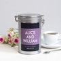 Personalised Couples Coffee Gift In Tin, thumbnail 2 of 6