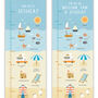 Personalised Seaside Height Chart, thumbnail 7 of 7