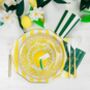 Emerald Green Cabana Stripe Party Cups X Eight, thumbnail 2 of 3