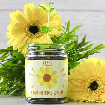 Personalised Happy Sunflower Jar Grow Kit, 9 of 10