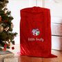 Personalised Santa Gift Sack With Stocking Design, thumbnail 1 of 6