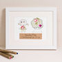 Personalised Christening Embroidered Artwork, thumbnail 5 of 7