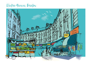 Brixton London Greetings Card, 2 of 2