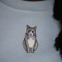 Embroidered Cat Sweater, thumbnail 3 of 4
